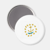 Aimant Drapeau de Rhode Island (Recto/Verso)