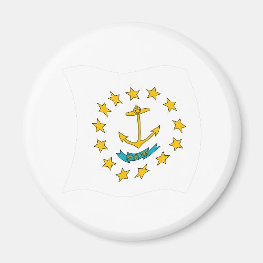 Aimant Drapeau de Rhode Island (Devant)