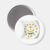 Aimant Drapeau de Rhode Island (Recto/Verso)