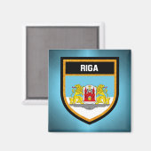 Aimant Drapeau de Riga (Recto/Verso)