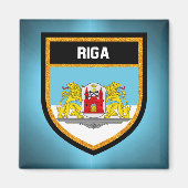 Aimant Drapeau de Riga (Devant)
