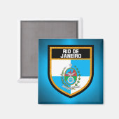 Aimant Drapeau de Rio (Recto/Verso)