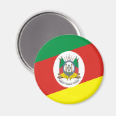 Aimant Drapeau de Rio Grande Do Sul (Recto/Verso)