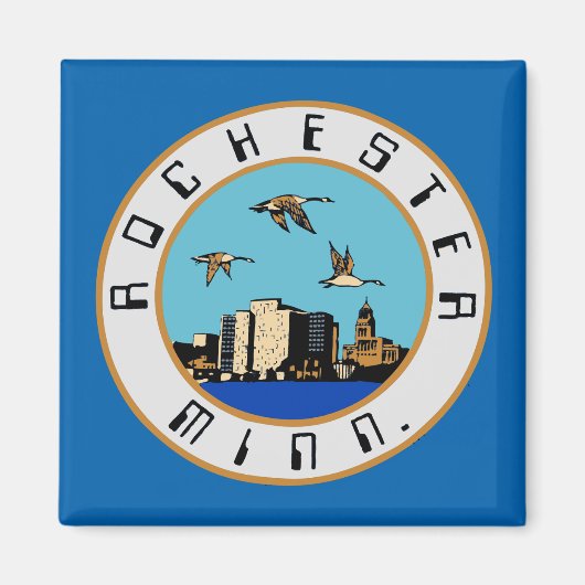 Aimant Drapeau de Rochester, Minnesota (Devant)