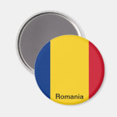 Aimant Drapeau de Roumanie (Recto/Verso)