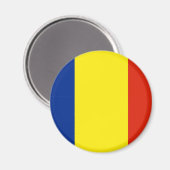 Aimant Drapeau de Roumanie (Recto/Verso)