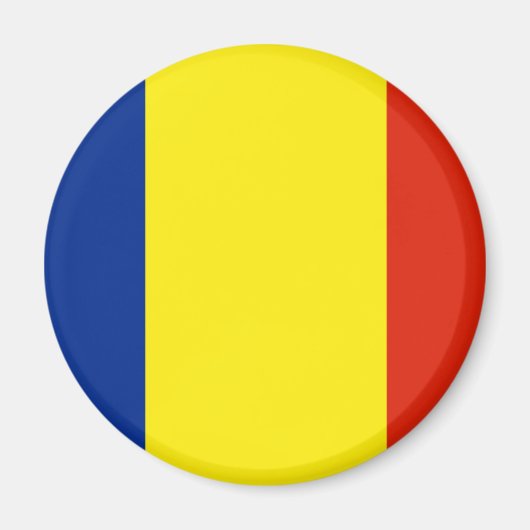 Aimant Drapeau de Roumanie (Devant)