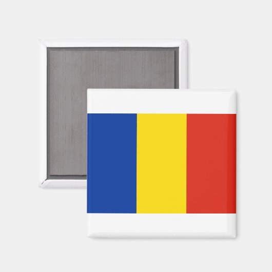 Aimant Drapeau de Roumanie (Recto/Verso)