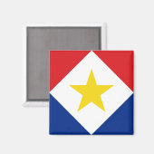 Aimant Drapeau de Saba (Recto/Verso)