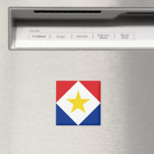 Aimant Drapeau de Saba (In Situ (Lave-vaisselle))