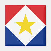 Aimant Drapeau de Saba (Devant)