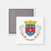 Aimant Drapeau de Saint-Barthélemy (Recto/Verso)