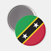 Aimant Drapeau de Saint-Kitts-et-Nevis (Recto/Verso)