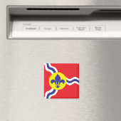 Aimant Drapeau de Saint-Louis (In Situ (Lave-vaisselle))