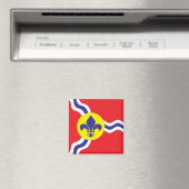 Aimant Drapeau de Saint-Louis (In Situ (Lave-vaisselle))