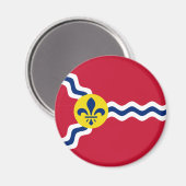 Aimant Drapeau de Saint-Louis (Missouri) (Recto/Verso)