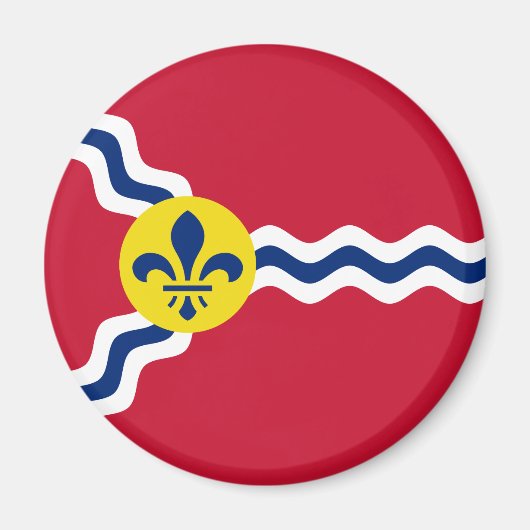 Aimant Drapeau de Saint-Louis (Missouri) (Devant)