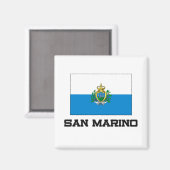 Aimant Drapeau de Saint-Marin (Recto/Verso)