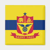 Aimant Drapeau de Saint Paul (Minnesota) (Devant)