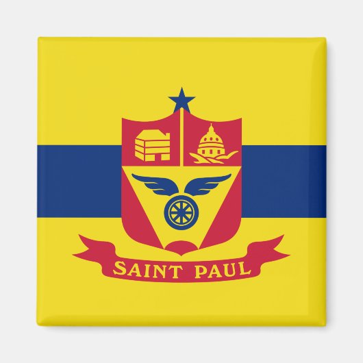Aimant Drapeau de Saint Paul (Minnesota) (Devant)