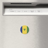 Aimant Drapeau de Saint-Vincent-et-les Grenadines (In Situ (Lave-vaisselle))