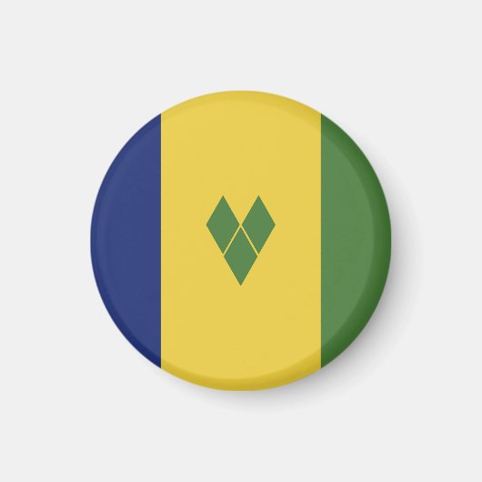 Aimant Drapeau de Saint-Vincent-et-les Grenadines (Devant)