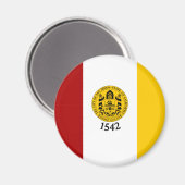 Aimant Drapeau de San Diego, Californie (Recto/Verso)