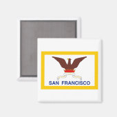 Aimant Drapeau de San Francisco (Recto/Verso)