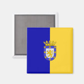 Aimant Drapeau de Santiago (Chili) (Recto/Verso)