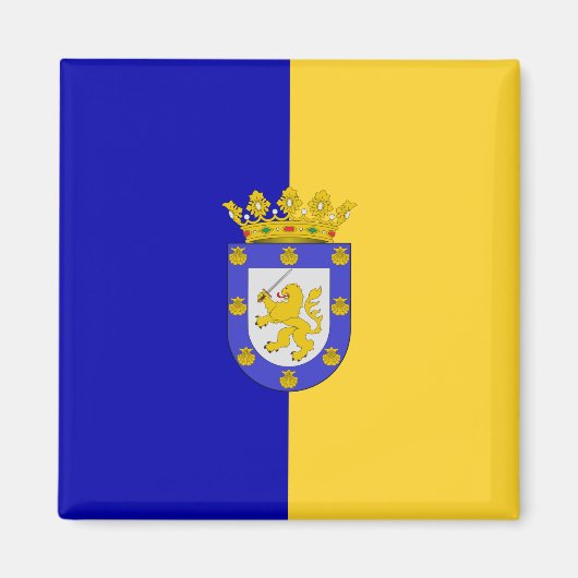 Aimant Drapeau de Santiago (Chili) (Devant)