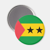 Aimant Drapeau de Sao Tomé-et-Principe (Recto/Verso)
