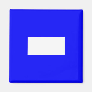 Aimant Drapeau de signalisation lettre P (Papa)