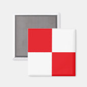 Aimant Drapeau de signalisation lettre U (Uniforme) (Recto/Verso)