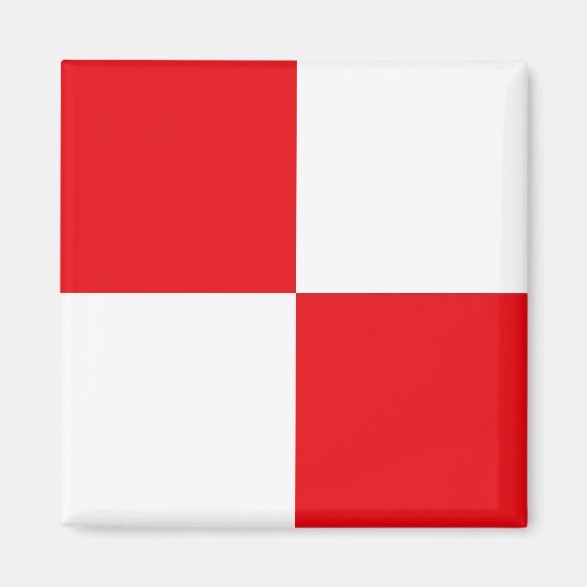 Aimant Drapeau de signalisation lettre U (Uniforme) (Devant)