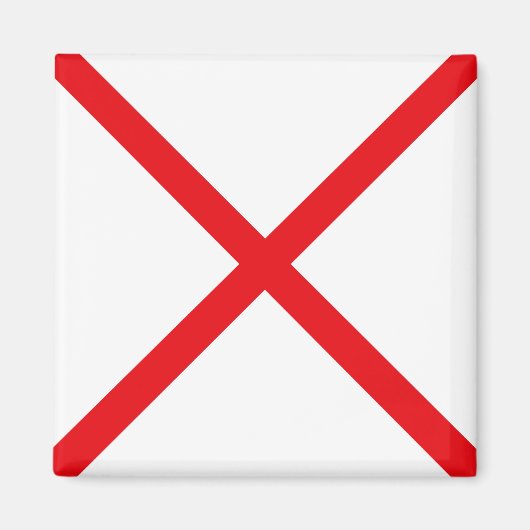 Aimant Drapeau de signalisation lettre V (Victor) (Devant)