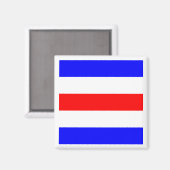 Aimant Drapeau de signalisation maritime international CH (Recto/Verso)