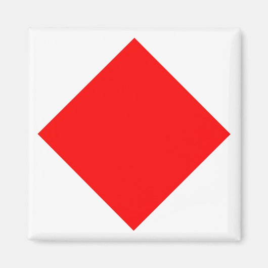 Aimant Drapeau de signalisation maritime international FO (Devant)