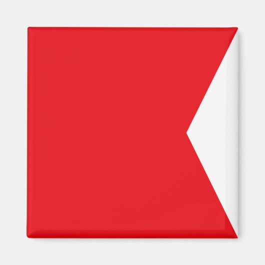 Aimant Drapeau de signalisation maritime : Lettre "B" (Br (Devant)
