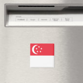 Aimant Drapeau de Singapour (In Situ (Lave-vaisselle))