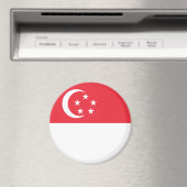 Aimant Drapeau de Singapour (In Situ (Lave-vaisselle))