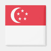 Aimant Drapeau de Singapour (Devant)