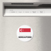 Aimant Drapeau de Singapour (In Situ (Lave-vaisselle))