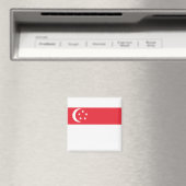 Aimant Drapeau de Singapour (In Situ (Lave-vaisselle))
