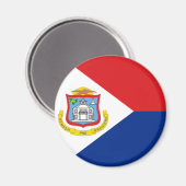 Aimant Drapeau de Sint Maarten (Recto/Verso)