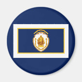 Aimant Drapeau de Springfield, Massachusetts (Devant)