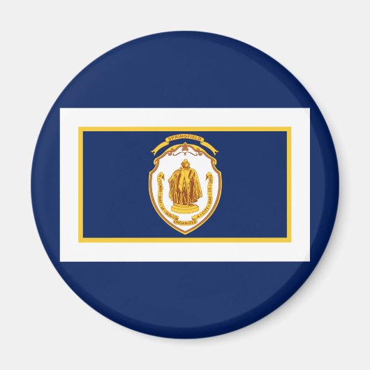 Aimant Drapeau de Springfield, Massachusetts (Devant)