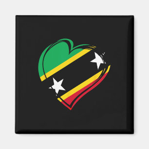 Aimant Drapeau de St Kitts Nevis Vacances Caraïbes Enfant