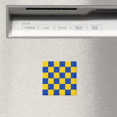 Aimant Drapeau de Surrey (bleu et jaune à damiers motif) (In Situ (Lave-vaisselle))