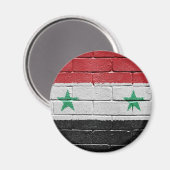 Aimant Drapeau de Syrie (Recto/Verso)