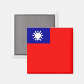 Aimant Drapeau de Taïwan (Recto/Verso)
